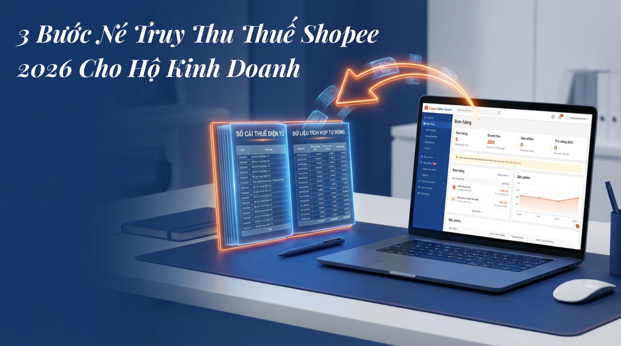 3 Bước Né Truy Thu Thuế Shopee 2026 Cho Hộ Kinh Doanh